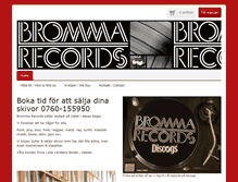 Tablet Screenshot of brommarecords.com